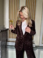Blazer V9999 Paillet Allover Bruin