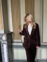 Blazer V9999 Paillet Allover Bruin