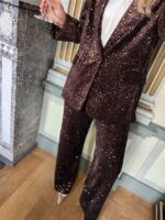 Blazer V9999 Paillet Allover Bruin