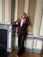 Blazer V9999 Paillet Allover Bruin