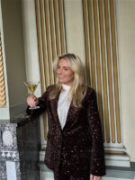 Blazer V9999 Paillet Allover Bruin