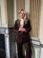 Blazer V9999 Paillet Allover Bruin