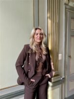 Blazer V195 Gold Buttons Bruin