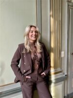 Blazer V195 Gold Buttons Bruin