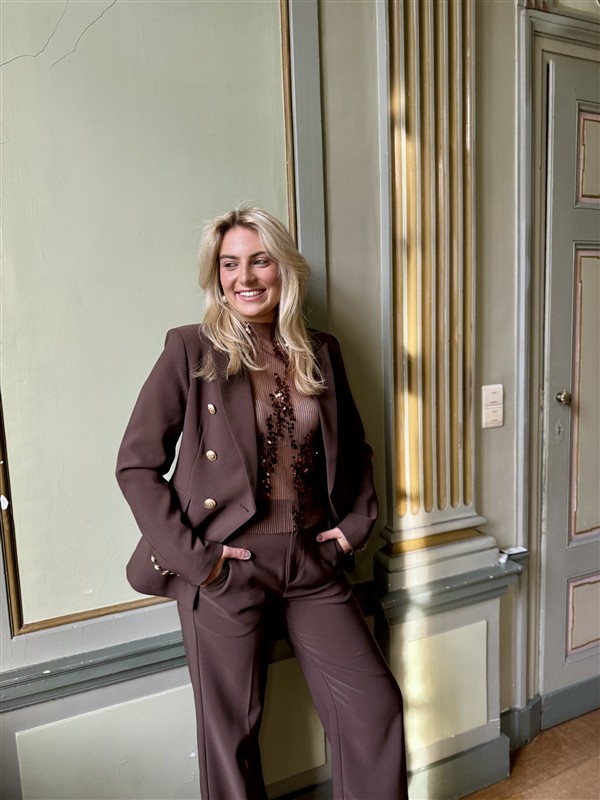 Pantalon P934 Straight Leg Bruin