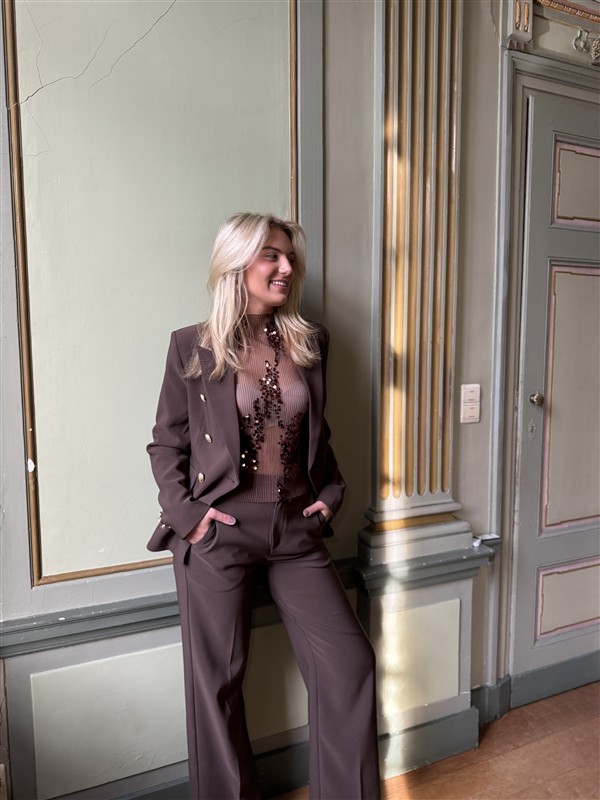 Pantalon P934 Straight Leg Bruin