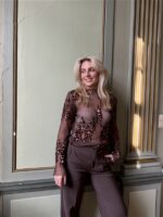 See Through Top Tsl1968 Paillet Bruin