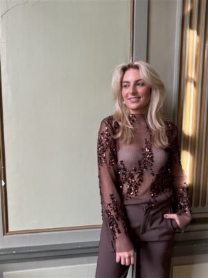 See Through Top Tsl1968 Paillet Bruin