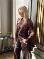 See Through Top Tsl1968 Paillet Bruin