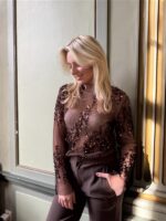 See Through Top Tsl1968 Paillet Bruin