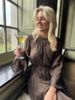 Jurk Ap2754 Mini Studs Bruin