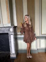 Jurk Ap2703 Flower Reliefprint