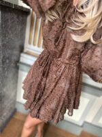 Jurk Ap2703 Flower Reliefprint