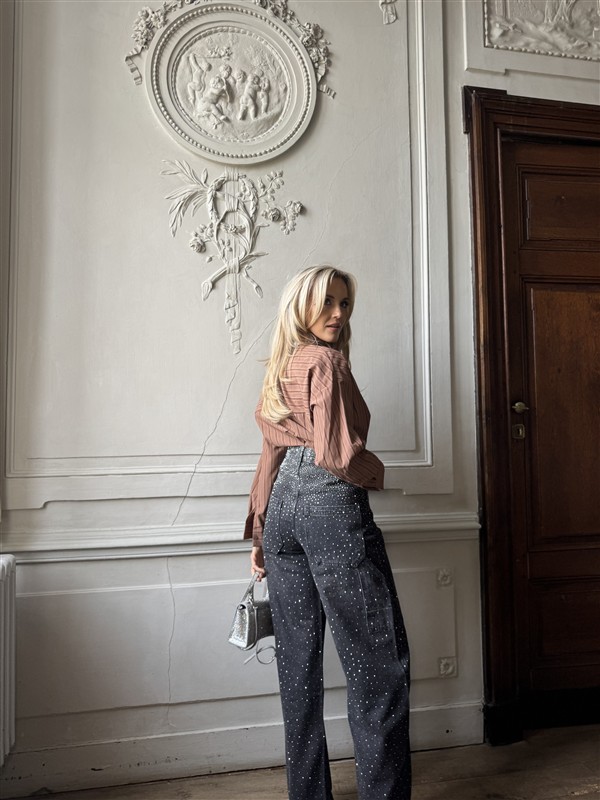 Balloon Jeans A3836 Strass