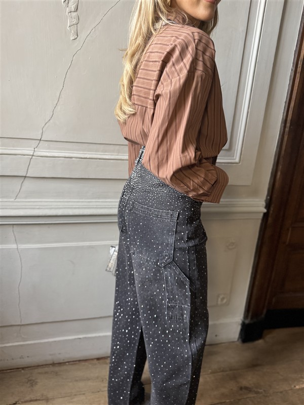 Balloon Jeans A3836 Strass