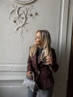 Sparkle Blazer V2521e Tweed Bruin