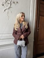 Sparkle Blazer V2521e Tweed Bruin