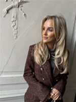 Sparkle Blazer V2521e Tweed Bruin