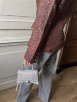 Sparkle Blazer V2521e Tweed Bruin