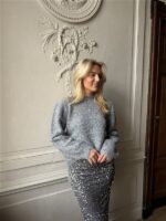 Knit 8321 Little Bows Back Grijs