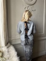 Knit 8321 Little Bows Back Grijs