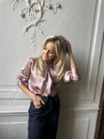 Blouse 01-201189-511 Pleated Details