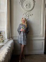 Jurkje Zp782 Paillet Bow Rug Zilver