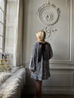 Jurkje Zp782 Paillet Bow Rug Zilver