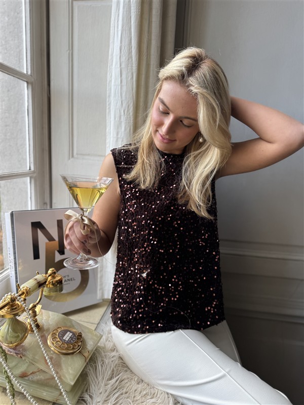 Top 3580 Paillet Big Bow Back Bruin