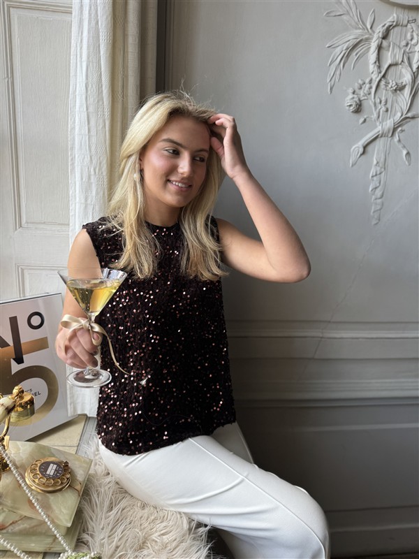 Top 3580 Paillet Big Bow Back Bruin