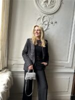 Sparkle Blazer V2521e Tweed Zwart