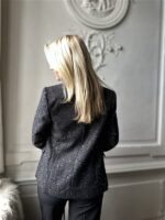 Sparkle Blazer V2521e Tweed Zwart