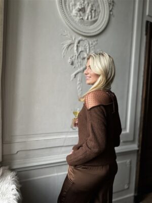 Knit Yp1011 1 Shoulder Tule Detail