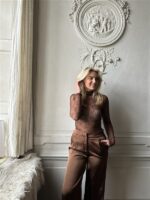 Top Tsl1720 Dentelle Fine Bruin