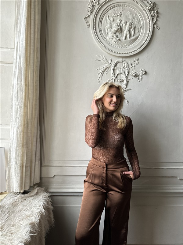 Top Tsl1720 Dentelle Fine Bruin