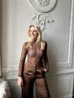 Top Tsl1720 Dentelle Fine Bruin