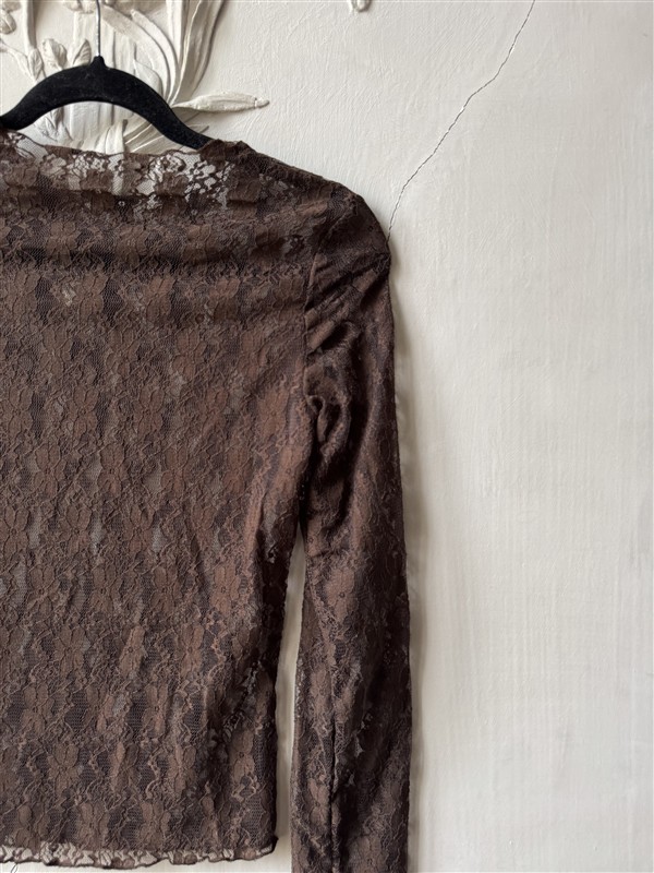 Top Tl1452 See Through Lace Choco