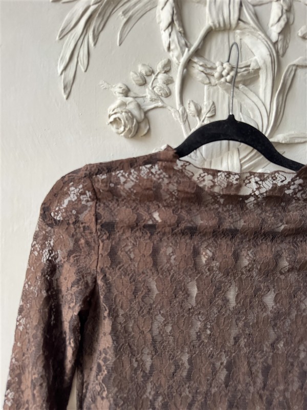 Top Tl1452 See Through Lace Choco