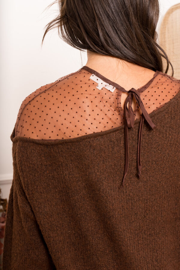 Knit Yp1011 1 Shoulder Tule Detail