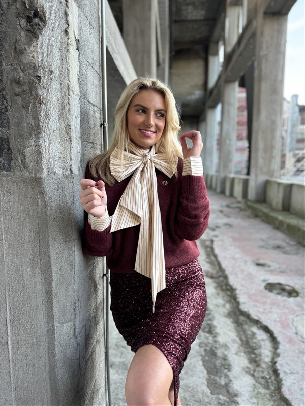 Midirok Trezzano Paillet Frons Bordeaux