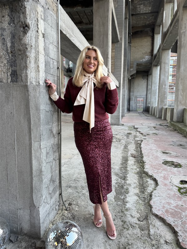 Midirok Trezzano Paillet Frons Bordeaux