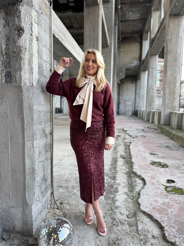 Midirok Trezzano Paillet Frons Bordeaux