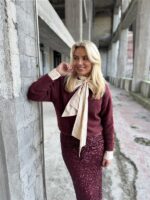 Midirok Trezzano Paillet Frons Bordeaux