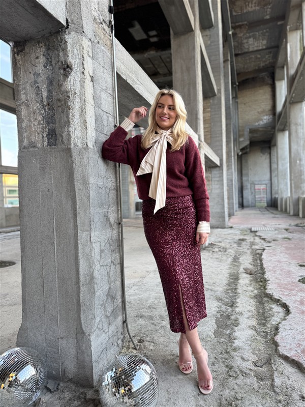 Midirok Trezzano Paillet Frons Bordeaux