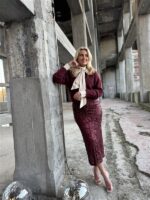 Midirok Trezzano Paillet Frons Bordeaux