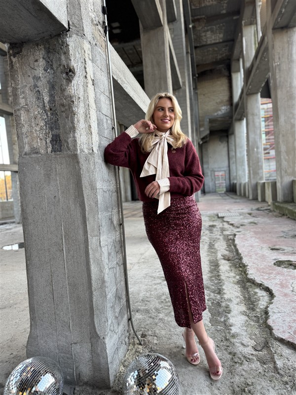 Midirok Trezzano Paillet Frons Bordeaux