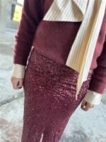 Midirok Trezzano Paillet Frons Bordeaux