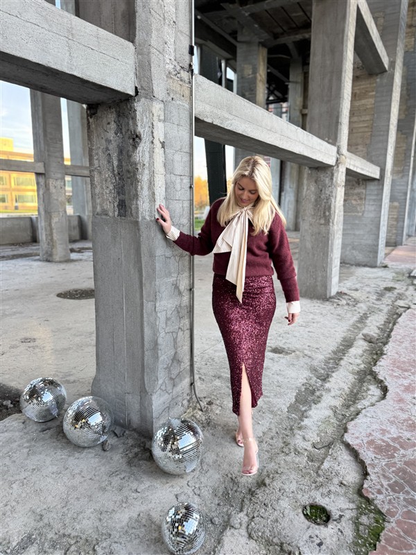 Midirok Trezzano Paillet Frons Bordeaux