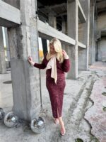 Midirok Trezzano Paillet Frons Bordeaux