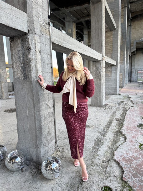 Midirok Trezzano Paillet Frons Bordeaux